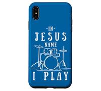 Groupe chrétien au nom de Jésus Je Joue de la Batterie en Jouant du Batteur Coque pour iPhone XS Max