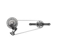 Groupe complet avec capteur de puissance Sram XX SL T-TYPE Eagle AXS DUB DM 165 mm Noir