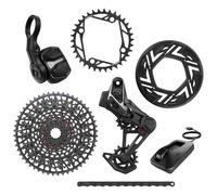 Sram X0 T-type Eagle E-mtb 104bcd Transmission Axs Groupset Argenté 10-52t Black