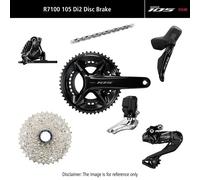 Groupe complet Shimano 105 Di2 R7100 52x36T Noir