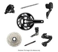 Groupe complet Shimano GRX 825 DI2 12V 48x31T Noir
