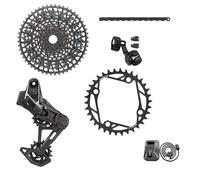 Groupe complet vélo axs t-type clip-on sans manivelles Sram X0 104BCD 36D 10/52 Noir