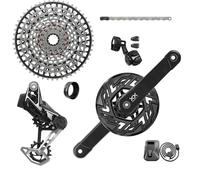 Sram Xx T-type Eagle E-mtb Bosch Transmission Axs Groupset Argenté 165 mm 36t / 10-52t