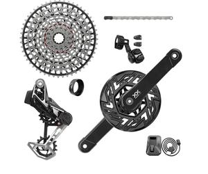 Groupe complet vélo axs t-type clip-on Sram XX Bosch ISIS 36DTS 165 10/52 Noir