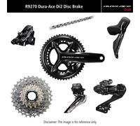 Groupe complet vélo Shimano Dura Ace DI2 R9270 170 mm, 11-30T Noir
