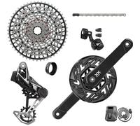 Groupe complet vélo Sram XX Brose Isis AXS T-type Clip-on 165 10/52 Noir