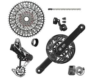 Groupe complet vélo Sram XX Brose Isis AXS T-type Clip-on 165 10/52 Noir
