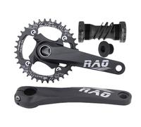 Groupe Corpédalier Vélo De Montagne | 170 mm Piévelle Carrière Intégré Prise Fixe,pour Vélo Montagne et Trajet Ville avec Mouvement Central D'aluminium