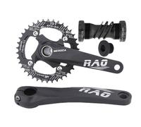 Groupe Corpédalier Vélo de Montagne - 170 mm Piévelle Creuse Intégré Prise Fixe - Pour Vélo Montagne et Trajet Ville avec Mouvement Central Alliage D'aluminium