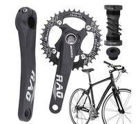Groupe Courant Vélo de Route | 170 mm Piévelle Creuse Intégré Prise Fixe - Pour Vélo Montagne et Trajet Ville avec Mouvement Central Alliage D'aluminium