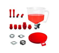 Groupe d ' entonnoirs de liquide de refroidissement robustes, 15 pièces, avec plusieurs accessoires, parfaits pour divers véhicules, entonnoir de radiateur