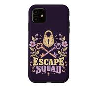 Groupe d'amis avec Escape Room Squad Puzzle Game Coque pour iPhone 11