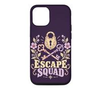 Groupe d'amis avec Escape Room Squad Puzzle Game Coque pour iPhone 12/12 Pro