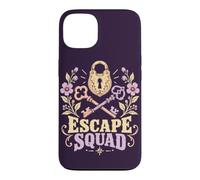 Groupe d'amis avec Escape Room Squad Puzzle Game Coque pour iPhone 13