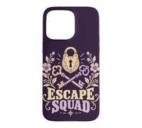 Groupe d'amis avec Escape Room Squad Puzzle Game Coque pour iPhone 15 Pro Max