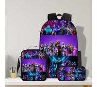 Groupe d'anime 3 en 1 et style personnalisé, ensemble sac à dos de grande capacité de 43,2 cm, design exquis, largement applicable, ce qui en fait un choix idéal