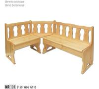 Groupe de banquettes d'angle Groupe de salles à manger Banc d'angle Coffre Tabouret Pin massif Nouveau