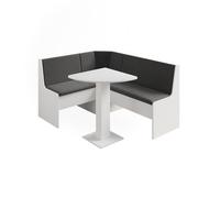 Vicco Groupe de banquettes d'angle Ramon, Blanc, 60x60cm