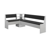 Vicco Groupe de banquettes d'angle Roman, Blanc, 120.1x210.1cm | idéal pour des aménagements d'angle peu encombrants dans la salle à manger