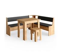 Vicco Groupe de banquettes d'angle Roman, Chêne de Force doré, 180x150cm avec Table, adapté à Une Installation d’Angle dans Les Cuisines et Les salles à Manger