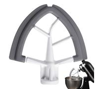 Groupe De Bol À Batteur Plat - Bouc-bol De Bol Bowl Bold Bowl, | Paddle De Batteur Plat Quart, Bords De Silicone, Outil De Cuisine, | Idéal Pour Mélanger, Cuisson, Préparation De Pâte, Pâte À Gâteau,