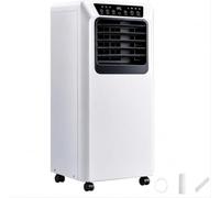 Groupe de climatisation portable déshumidificateur mobile, inverter double silencieuse avant de sommeil avec fonction chauffage 16-30°C exigée, télécommande six mètres pavé numérique, 9000BTU, 9000BTU