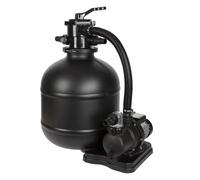 Waterclip – Groupe de filtration à sable 40010 – 8,5 m3/h – Cuve 25 kg sable – 250 W – Noir