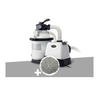 Groupe de filtration à sable SX1500 4 m³/h + 10 kg de zéolite - Intex