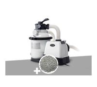 Groupe de filtration à sable SX1500 4 m³/h + 10 kg de zéolite -