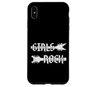 Groupe de Guitare Rock 'n Roll Girl Rock on Guitar Player Band Coque pour iPhone XS Max