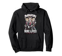 Groupe de Heavy Metal Cat Punk Purrgatory Nine Lives Music Cats Sweat à Capuche