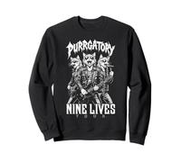 Groupe de Heavy Metal Cat Punk Purrgatory Nine Lives Music Cats Sweatshirt