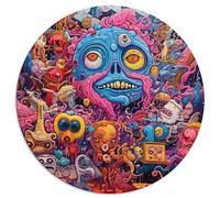 Groupe de Monstres Puzzle 1000 pièces Puzzle Adulte Puzzle sphérique Planche recyclée Premium 67,5x67,5 cm
