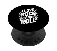 Groupe de Musique I Love Rock and Roll PopSockets PopGrip Adhésif
