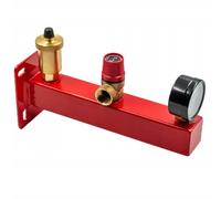 Groupe De Sécurité Acier 3 Bar Pour Installation De Chauffage | Manomètre, Soupape De Sécurité 3 Bar & Purgeur Automatique | Kit Complet De Protection De Chaudière