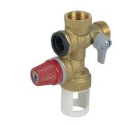 Groupe de sécurité droit en laiton 3/4", siège laiton - DIFF