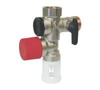 Groupe de sécurité vertical en inox 3/4" Somatherm