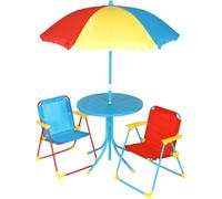 Groupe de sièges pour enfants Table pour enfants Chaises pliantes Parasol Garniture de siège Meubles pour enfants