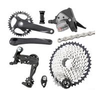 Groupe de vélo de montagne à 10 vitesses, kit de transmission simple, avec composants creux pour une performance dans des conditions de conduite difficiles (plateau 32T)