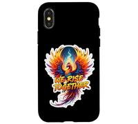 Groupe d'équipe We Rise Together Phoenix Fire Bird Rising Ashes Coque pour iPhone X/XS