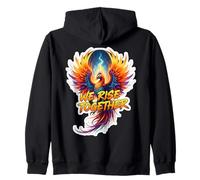 Groupe d'équipe We Rise Together Phoenix Fire Bird Rising Ashes Sweat à Capuche