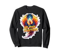 Groupe d'équipe We Rise Together Phoenix Fire Bird Rising Ashes Sweatshirt