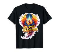 Groupe d'équipe We Rise Together Phoenix Fire Bird Rising Ashes T-Shirt