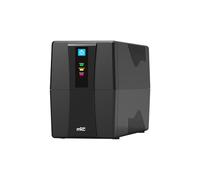 Groupe d'interruption ininterruptible UPS 650VA Line Interactive Melchioni MK | Protection contre les surtensions et les surtensions, prises Schuko, idéal pour PC, modem, DVR, vidéosurveillance