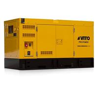 Groupe electrogène 50kVA Diesel Triphasé Monophasé AVR ATS Démarrage Automatique Autonomie 10h VITO Professional