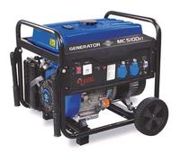 Mecafer Mercure 450051 - MC5100KT Groupe électrogène Essence SP, 4300 W max, kit roues, régulation AVR, Autonomie de 9h