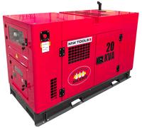 Groupe électrogène diesel 22 kVA 3x400V - 230V - Refroidi par eau - Avec régulateur AVR - Connecteur pour ATS MW Tools DG200E