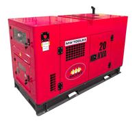 Groupe électrogène diesel 22 kVA 3x400V - 230V - Refroidi par eau - Avec régulateur AVR - Connecteur pour ATS MW Tools DG200E
