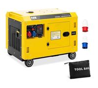 Groupe électrogène diesel 7220 / 8500 watts 30 litres 240/400 volts mobile avr euro 5