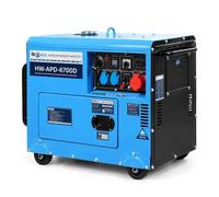 Groupe électrogène diesel HEXWELT HW-APD-6700D 5000W 230/400V démarrage électrique